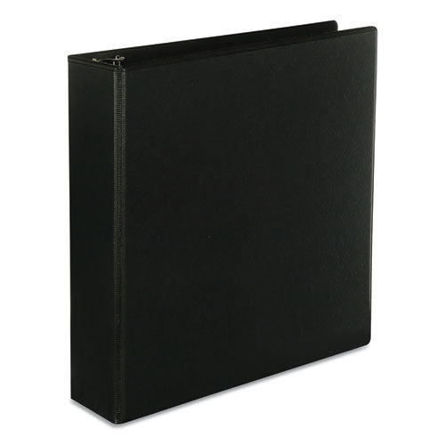 Image of Universal® Slant D-Ring View Binder, 3 Rings, 2" Capacity, 11 x 8.5, Black