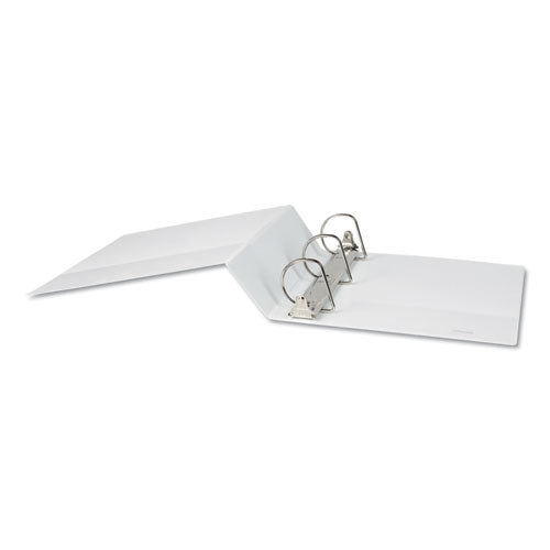 Image of Universal® Slant D-Ring View Binder, 3 Rings, 3" Capacity, 11 x 8.5, White