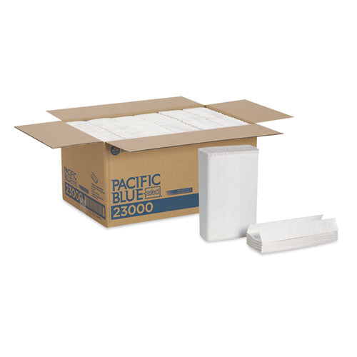 Image of Georgia Pacific® Professional Pacific Blue Select C-Fold Paper Towels, 2-Ply, 10.1 x 12.7, White, 120/Pack, 12 Packs/Carton