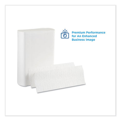 Image of Georgia Pacific® Professional Pacific Blue Ultra Folded Paper Towels, 1-Ply, 10.2 x 10.8, White, 220/Pack, 10 Packs/Carton