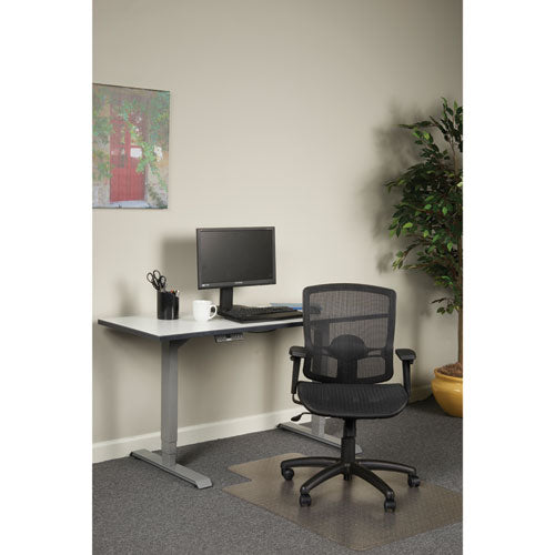 Image of Alera® Alera Etros Series Suspension Mesh Mid-Back Synchro Tilt Chair, Supports Up To 275 Lb, 15.74" To 19.68" Seat Height, Black