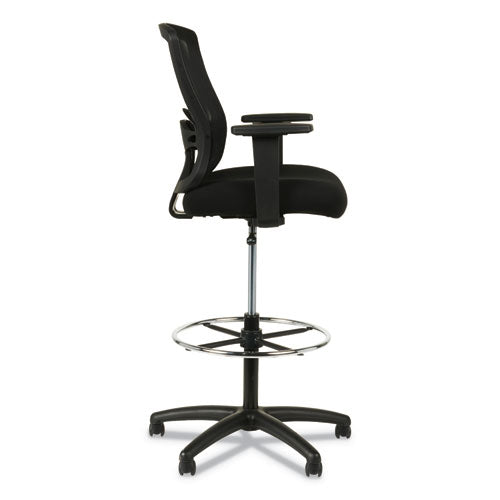 Image of Alera® Alera Etros Series Mesh Stool, Supports Up To 275 Lb, 25.19" To 35.23" Seat Height, Black