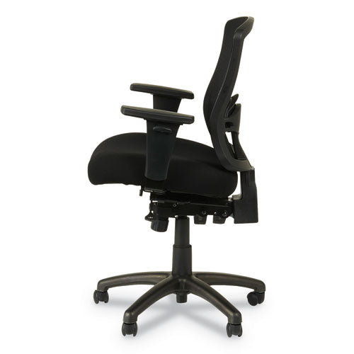 Image of Alera® Alera Etros Series Mesh Mid-Back Petite Multifunction Chair, Supports Up To 275 Lb, 17.16" To 20.86" Seat Height, Black