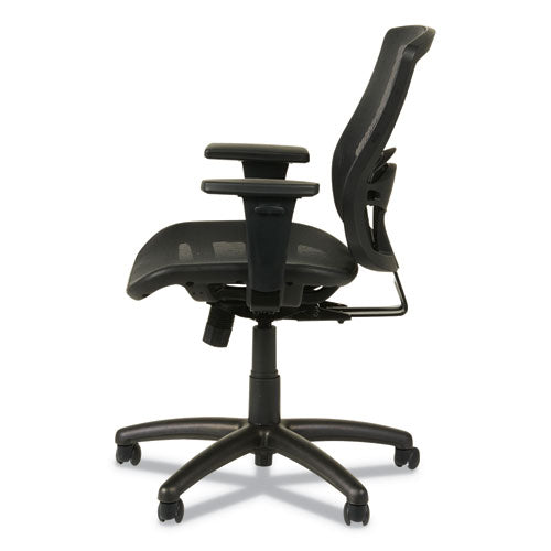 Image of Alera® Alera Etros Series Suspension Mesh Mid-Back Synchro Tilt Chair, Supports Up To 275 Lb, 15.74" To 19.68" Seat Height, Black
