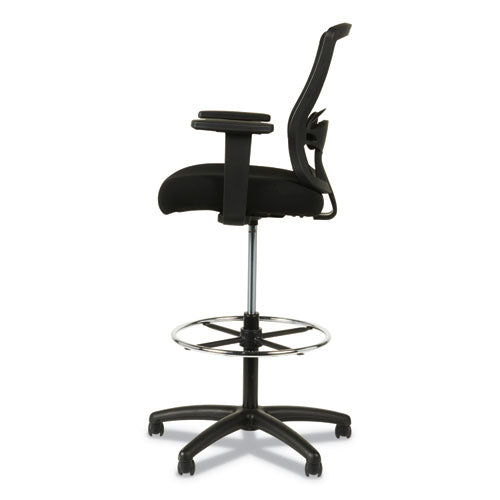 Image of Alera® Alera Etros Series Mesh Stool, Supports Up To 275 Lb, 25.19" To 35.23" Seat Height, Black