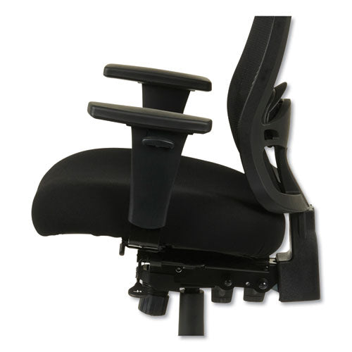 Image of Alera® Alera Etros Series Mesh Mid-Back Petite Multifunction Chair, Supports Up To 275 Lb, 17.16" To 20.86" Seat Height, Black