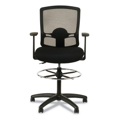 Image of Alera® Alera Etros Series Mesh Stool, Supports Up To 275 Lb, 25.19" To 35.23" Seat Height, Black