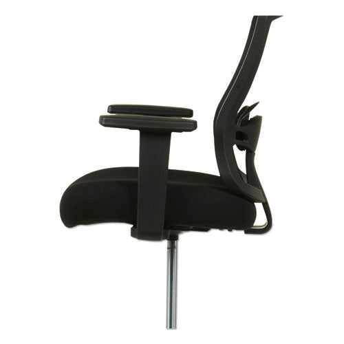 Image of Alera® Alera Etros Series Mesh Stool, Supports Up To 275 Lb, 25.19" To 35.23" Seat Height, Black