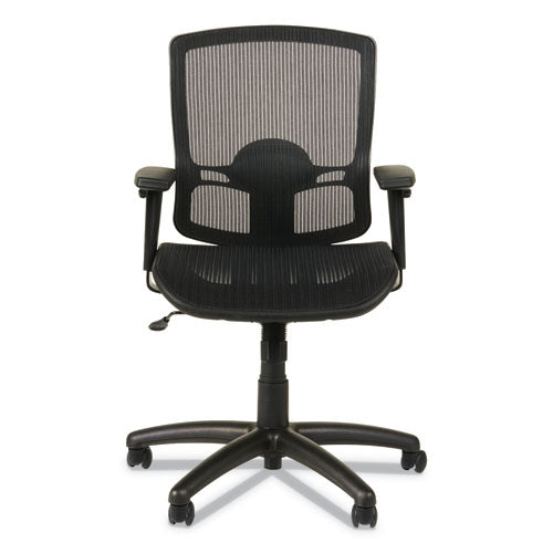 Image of Alera® Alera Etros Series Suspension Mesh Mid-Back Synchro Tilt Chair, Supports Up To 275 Lb, 15.74" To 19.68" Seat Height, Black