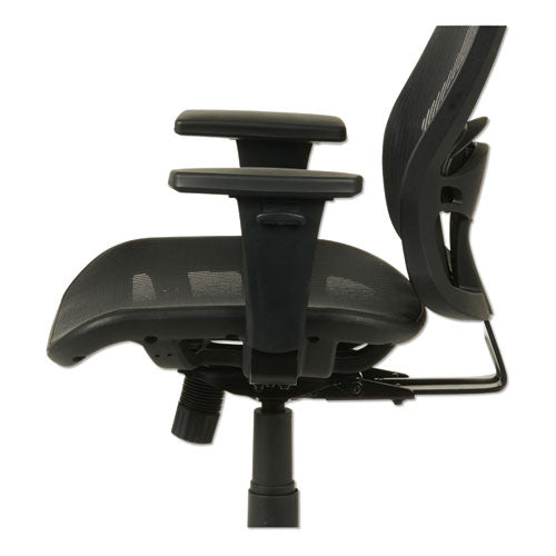 Image of Alera® Alera Etros Series Suspension Mesh Mid-Back Synchro Tilt Chair, Supports Up To 275 Lb, 15.74" To 19.68" Seat Height, Black