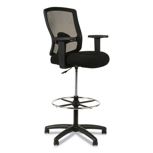Image of Alera® Alera Etros Series Mesh Stool, Supports Up To 275 Lb, 25.19" To 35.23" Seat Height, Black
