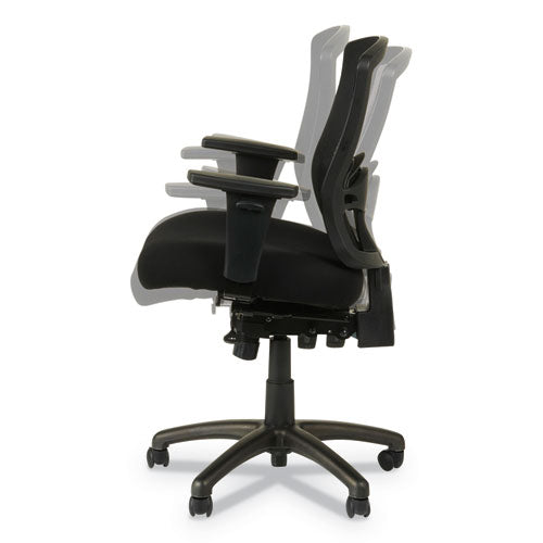 Image of Alera® Alera Etros Series Mesh Mid-Back Petite Multifunction Chair, Supports Up To 275 Lb, 17.16" To 20.86" Seat Height, Black