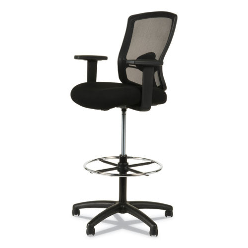 Image of Alera® Alera Etros Series Mesh Stool, Supports Up To 275 Lb, 25.19" To 35.23" Seat Height, Black
