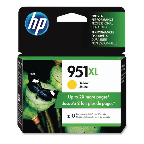 Image of HP HP 951xl, (cn048an) High-Yield Yellow Original Ink Cartridge