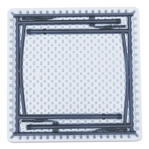 Image of Alera® Square Plastic Folding Table, 36w X 36d X 29.25h, White