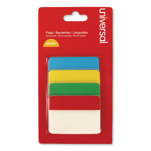 Image of Universal® Self Stick Index Tab, 2", Assorted Colors, 40/pack