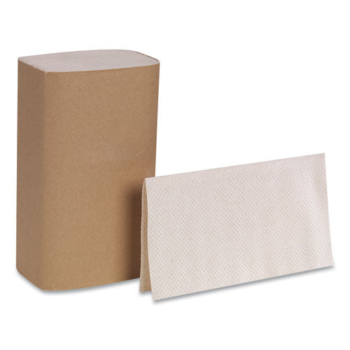 Image of Georgia Pacific® Professional Pacific Blue Basic S-Fold Paper Towels, 1-Ply, 10.25 x 9.25, Brown, 250/Pack, 16 Packs/Carton