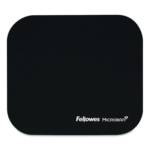 Image of Fellowes® Mouse Pad with Microban Protection, 9 x 8, Black