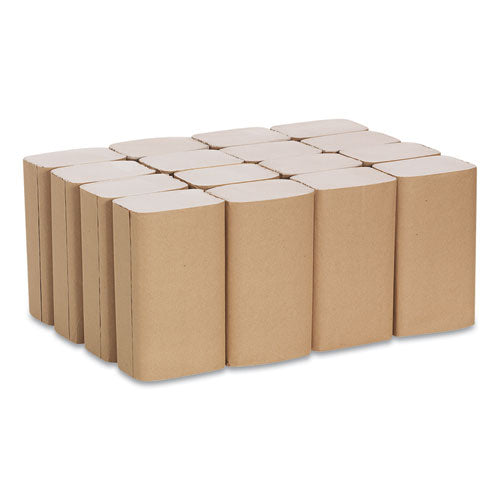 Image of Georgia Pacific® Professional Pacific Blue Basic S-Fold Paper Towels, 1-Ply, 10.25 x 9.25, Brown, 250/Pack, 16 Packs/Carton