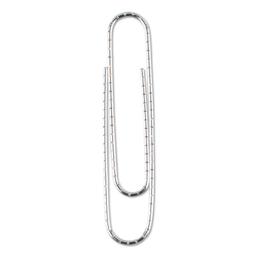 Image of Universal® Paper Clips, Jumbo, Nonskid, Silver, 100 Clips/Box, 10 Boxes/Pack