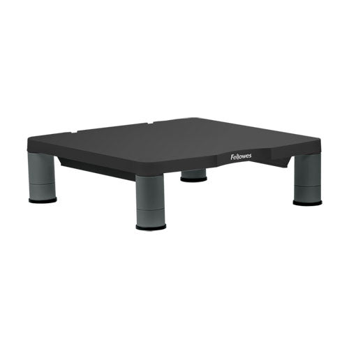 Image of Fellowes® Standard Monitor Riser, 13.38" X 13.63" X 2" To 4", Graphite, Supports 60 Lbs