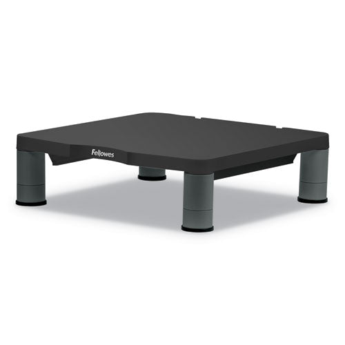Image of Fellowes® Standard Monitor Riser, 13.38" X 13.63" X 2" To 4", Graphite, Supports 60 Lbs