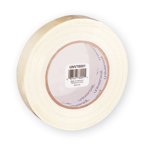 Image of Universal® 190# Medium Grade Filament Tape, 3" Core, 24 Mm X 54.8 M, Clear