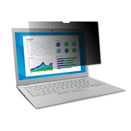 Image of 3M Frameless Blackout Privacy Filter For 14" Widescreen Laptop, 16:9 Aspect Ratio