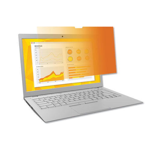 Image of 3M Gold Frameless Privacy Filter For 15.6" Widescreen Laptop, 16:9 Aspect Ratio