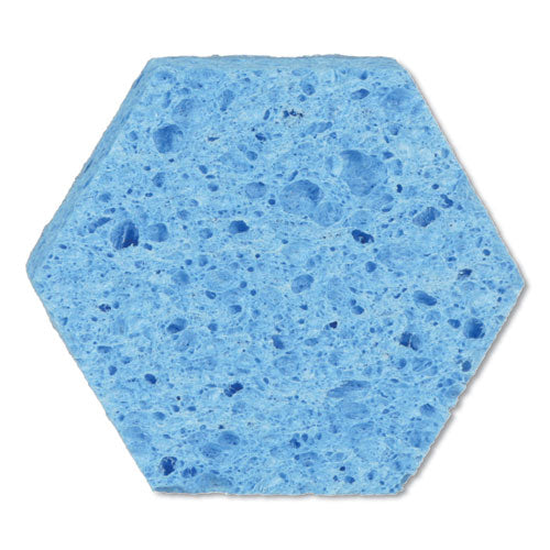 Image of Scotch-Brite PROFESSIONAL Low Scratch Scour Sponge 3000hex, 4.45 X 3.85, Blue, 16/carton