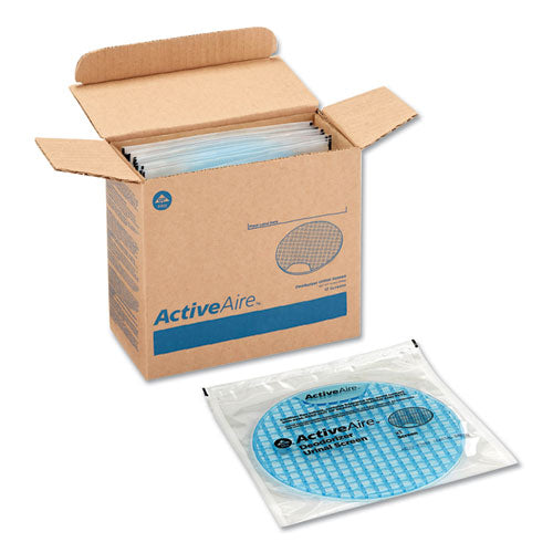 Image of Georgia Pacific® Professional Activeaire Deodorizer Urinal Screen, Coastal Breeze Scent, Blue, 12/carton