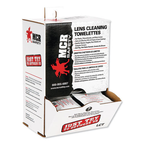 Image of MCR Safety Lens Cleaning Towelettes, 100/box, 10 Box/carton