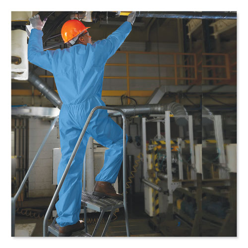 Image of KleenGuard A20 Coveralls, MICROFORCE Barrier SMS Fabric, X-Large, Blue, 24/Carton