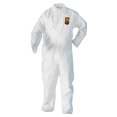 Image of KleenGuard A20 Elastic Back Wrist/Ankle Coveralls, X-Large, White, 24/Carton