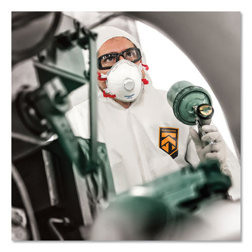 Image of KleenGuard A40 Elastic-Cuff, Ankle, Hood and Boot Coveralls, 4X-Large, White, 25/Carton