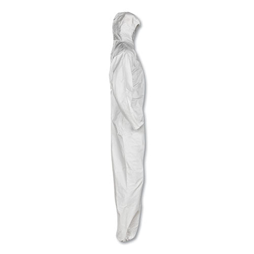 Image of KleenGuard A20 Breathable Particle Protection Coveralls, Zipper Front, Large, White