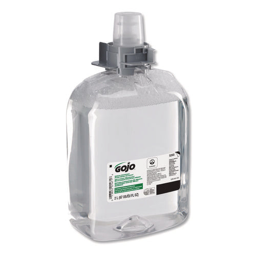 Image of GOJO® Green Certified Foam Hand Cleaner, Refill for GOJO FMX-20 Push-Style Dispenser, Unscented, 2,000 mL, 2/Carton