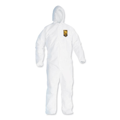 Image of KleenGuard A20 Breathable Particle Protection Coveralls, Zipper Front, Large, White
