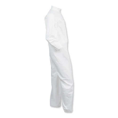 Image of KleenGuard A40 Elastic-Cuff And Ankles Coveralls, 3x-Large, White, 25/carton