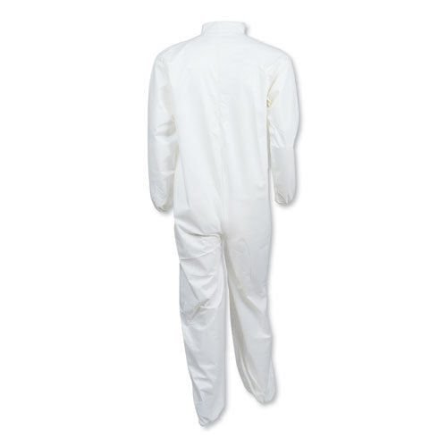 Image of KleenGuard A40 Elastic-Cuff and Ankles Coveralls, White, Large, 25/Carton