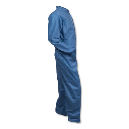 Image of KleenGuard A20 Coveralls, MICROFORCE Barrier SMS Fabric, X-Large, Blue, 24/Carton