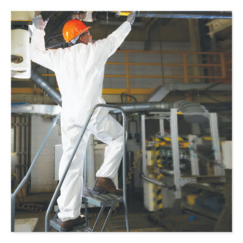 Image of KleenGuard A20 Elastic Back Wrist/Ankle Coveralls, X-Large, White, 24/Carton
