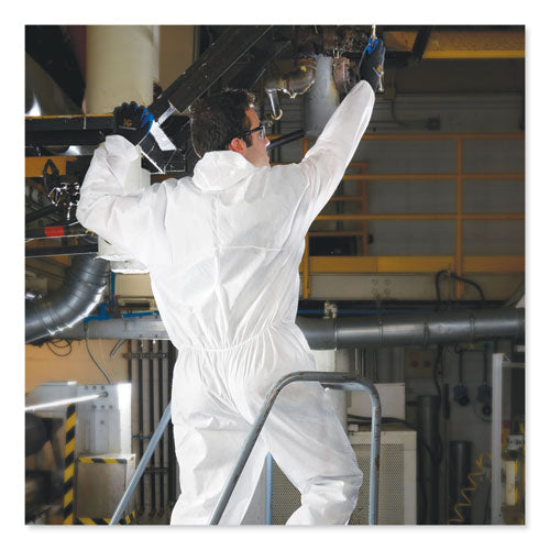 Image of KleenGuard A20 Breathable Particle Protection Coveralls, Zipper Front, Large, White