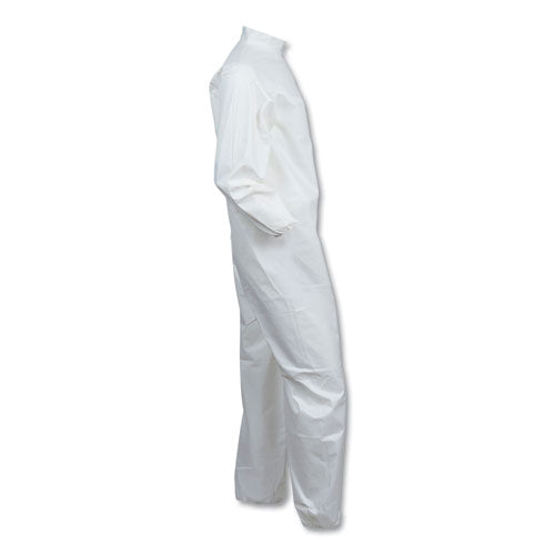 Image of KleenGuard A40 Elastic-Cuff and Ankles Coveralls, White, Large, 25/Carton