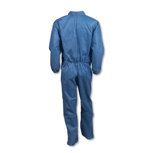 Image of KleenGuard A20 Coveralls, MICROFORCE Barrier SMS Fabric, X-Large, Blue, 24/Carton