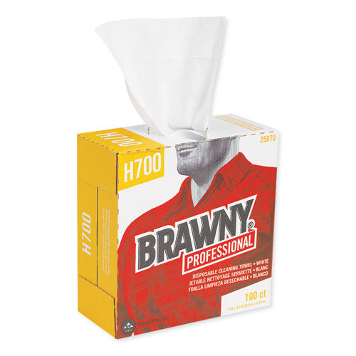 Image of Brawny® Professional Medium Weight Hef Shop Towels, 9 1/8 X 16 1/2, 100/box, 5 Boxes/carton
