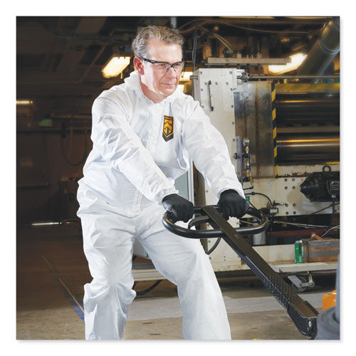 Image of KleenGuard A40 Elastic-Cuff and Ankles Hooded Coveralls, 2X-Large, White, 25/Carton