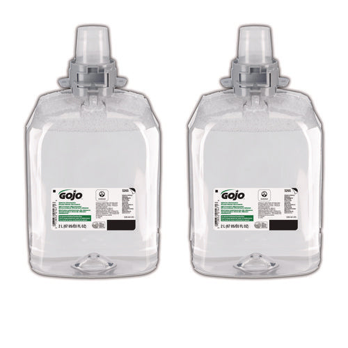 Image of GOJO® Green Certified Foam Hand Cleaner, Refill for GOJO FMX-20 Push-Style Dispenser, Unscented, 2,000 mL, 2/Carton