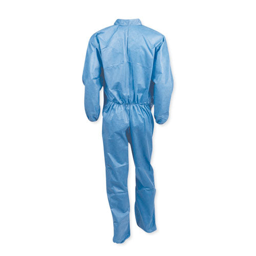 Image of KleenGuard A20 Coveralls, MICROFORCE Barrier SMS Fabric, 2X-Large, Blue, 24/Carton