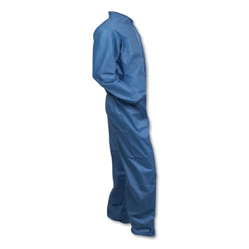 Image of KleenGuard A20 Coveralls, MICROFORCE Barrier SMS Fabric, 2X-Large, Blue, 24/Carton